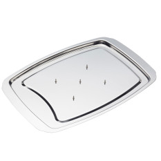 MasterClass Stainless Steel Spiked Carving Dish 38 x 26cm/14.9" x 10.2"