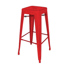 
Bolero Bistro Steel High Stool Red (Pack of 4)
