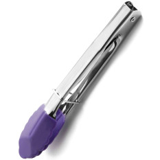Lacor Purple Silicone Tongs 18cm