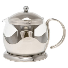 La Cafetière Izmir Steel Glass Infuser Teapot 660ml/23oz