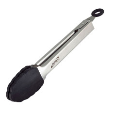 Stainless Steel Locking Tongs with Silicone Tip 23cm