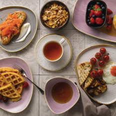 Churchill Stonecast Lavender Lotus Bowl 15.3cm/6" 260ml/9oz (Pack of 12)