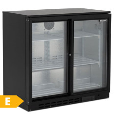 Blizzard Low Height Bottle Cooler 185L 2 Door (Sliding)