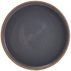 GenWare Kava Dark Grey Stoneware Presentation Plate 18cm/7" (Pack of 6)