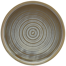 Terra Porcelain Matt Grey Low Presentation Plate 25cm/9.75" (Pack of 6) 