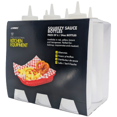 Clear Squeeze Sauce Bottle 24oz/682ml (Pack of 6)