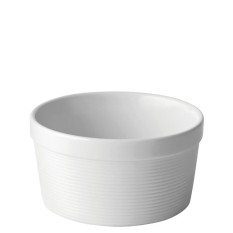 Titan White Ribbed Souffle/Pie Dish 11cm/4.5" 14oz (Pack of 6)
