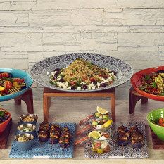 Marrakesh Melamine Grey Bowl 38cm/15" 3.5L/123oz