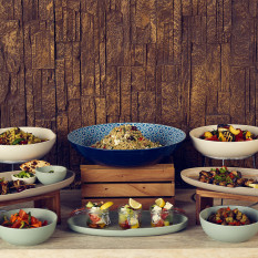 Marrakesh Melamine Blue Bowl 38cm/15" 3.5L/123oz