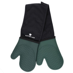 MasterClass Silicone Double Oven Gloves Hunter Green