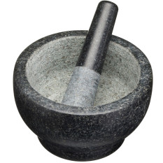 MasterClass Round Solid Marble Mortar & Pestle 20 x 12cm/7.8" x 4.7"