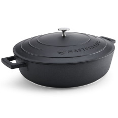 MasterClass Cast Aluminium Black Casserole Dish 32cm/12.5" 5 Litre/175oz