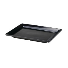 Black Melamine Buffet Presentation Platter GN 1/2