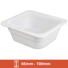 GN 1/6 White Melamine Gastronorms