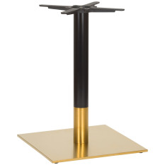 Midas Large Square Brass/Black Dining Height Table Base