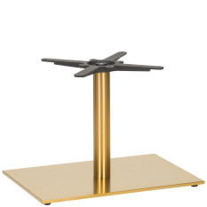 Midas Single Rectangular Brass Coffee Height Table Base