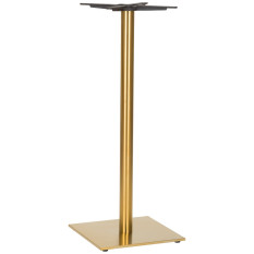 Midas Small Square Brass Poseur Height Table Base