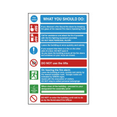 Fire Exit Fire Safety Sign for Catering