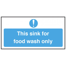 Catering Sign - Food Wash Sink