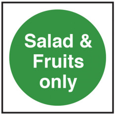 Catering Sign - Salad & Fruit Only