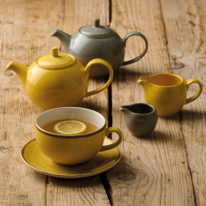 Churchill Stonecast Mustard Seed Yellow Espresso Coffee Saucer 11.8cm/4.5" (Pack of 12)