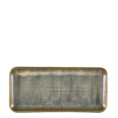 Terra Porcelain Matt Grey Narrow Rect Platter 27 x 12.5cm