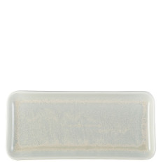 Terra Porcelain Pearl Narrow Rectangular Platter 27 x 12.5cm (Pack of 6)
