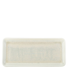 Terra Porcelain Pearl Narrow Rectangular Platter 30 x 14cm (Pack of 6)