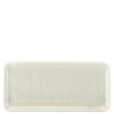 Terra Porcelain Pearl Narrow Rectangular Platter 36 x 16.5cm (Pack of 3)