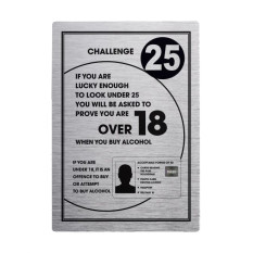 Modern Bar Notices - Under 25?