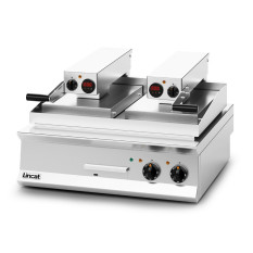Lincat OE8210/FR Opus 800 Electric Counter-top Clam Griddle 1x Flat Plate 1x Ribbed Plate 800mm