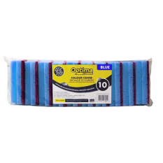 Sponge Scourer Finger Grip Large Blue (Pack of 10)