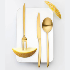 Eternum Orca Matt Gold Tea Spoon (Pack of 12)