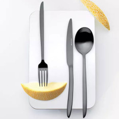 Eternum Orca Matt Black Dessert Fork (Pack of 12)