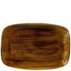 Stonecast Patina Vintage Copper Oblong Plate 12 Inch