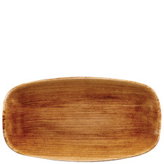 PAVCXO141 Stonecast Patina Copper Chefs' Oblong Plate 35.5x18.9cm