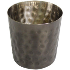 Large Presentation Cup Hammered Black