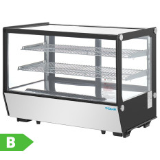 Polar G-Series Counter Display Fridge Black Glass 160 Litre