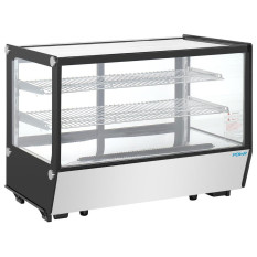 Polar G-Series Counter Display Fridge Black Glass 160 Litre