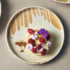 Terra Porcelain Roko Sand Presentation Plate 21cm/8.25" (Pack of 4)