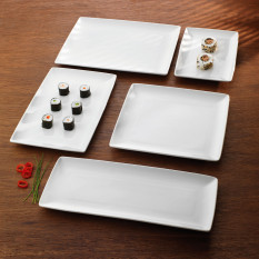 Steelite Taste White Rectangle Three Platter 32 x 19cm/12.5 x 7.5" (Pack of 6)