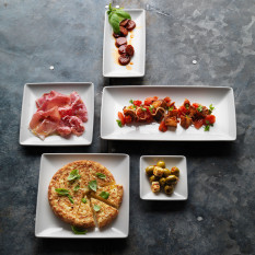 Steelite Taste White Rectangle Four Platter 37 x 16.5cm/6.5" (Pack of 6)