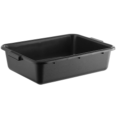 Catering Bus Box Tote Box Black Polypropylene 20 x 15"
