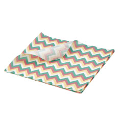 Greaseproof Paper Multicoloured Chevron Print 25 x 20cm (Pack of 1000)

