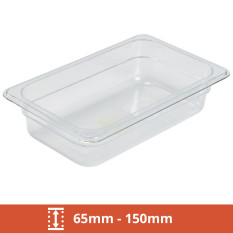 GN 1/4 Polycarbonate Gastronorms 