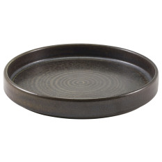 Terra Porcelain Black Presentation Plate 18cm x 6