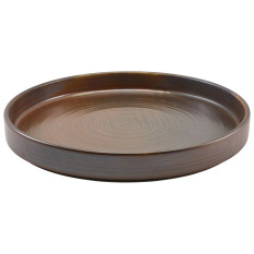 Terra Porcelain Rustic Copper Presentation Plate 26cm x 6