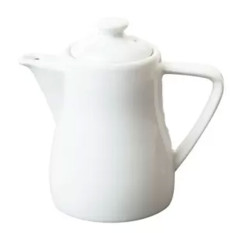Great White Porcelain Coffee Pot 310ml/11oz (Pack of 4)