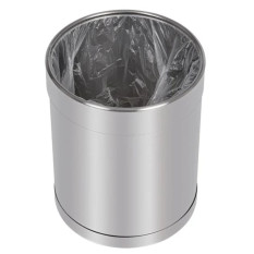 Bolero Stainless Steel Waste Paper Bin 10 Litre