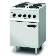 Lincat ESLR6C Silverlink 600 Electric Free-standing Oven Range 4 Plates 600mm Castors at Rear